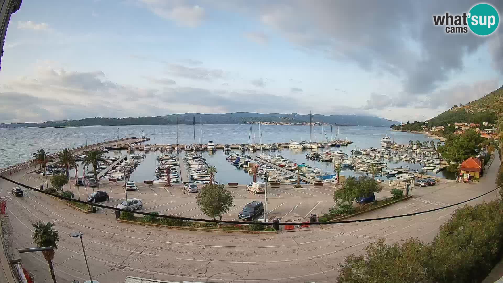 Web kamera Orebić Riva – Trajekt za Korčulu uživo