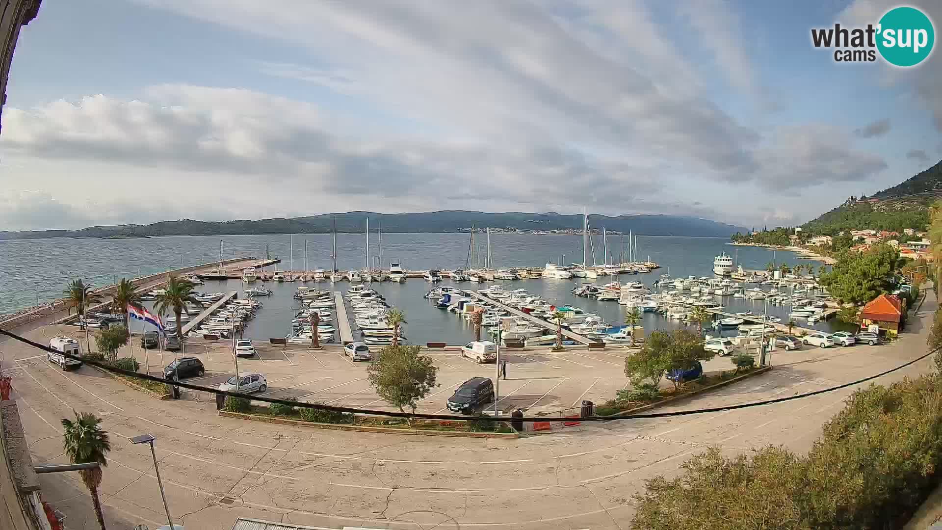 Webcam Orebić Riva – Ferry vers Korčula en direct