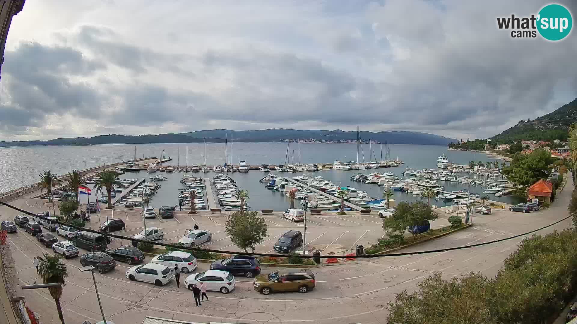 Web kamera Orebić Riva – Trajekt za Korčulu uživo
