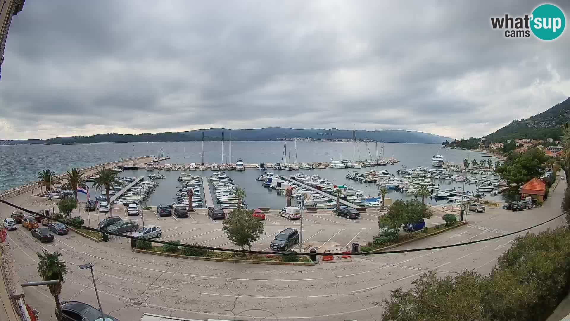 Web kamera Orebić Riva – Trajekt za Korčulu uživo
