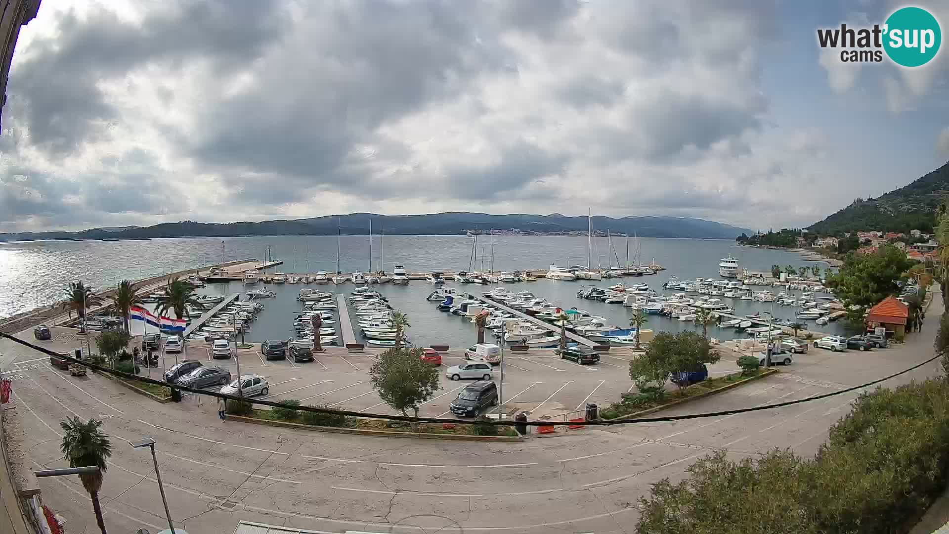 Webcam Orebić Riva – Ferry to Korčula Live