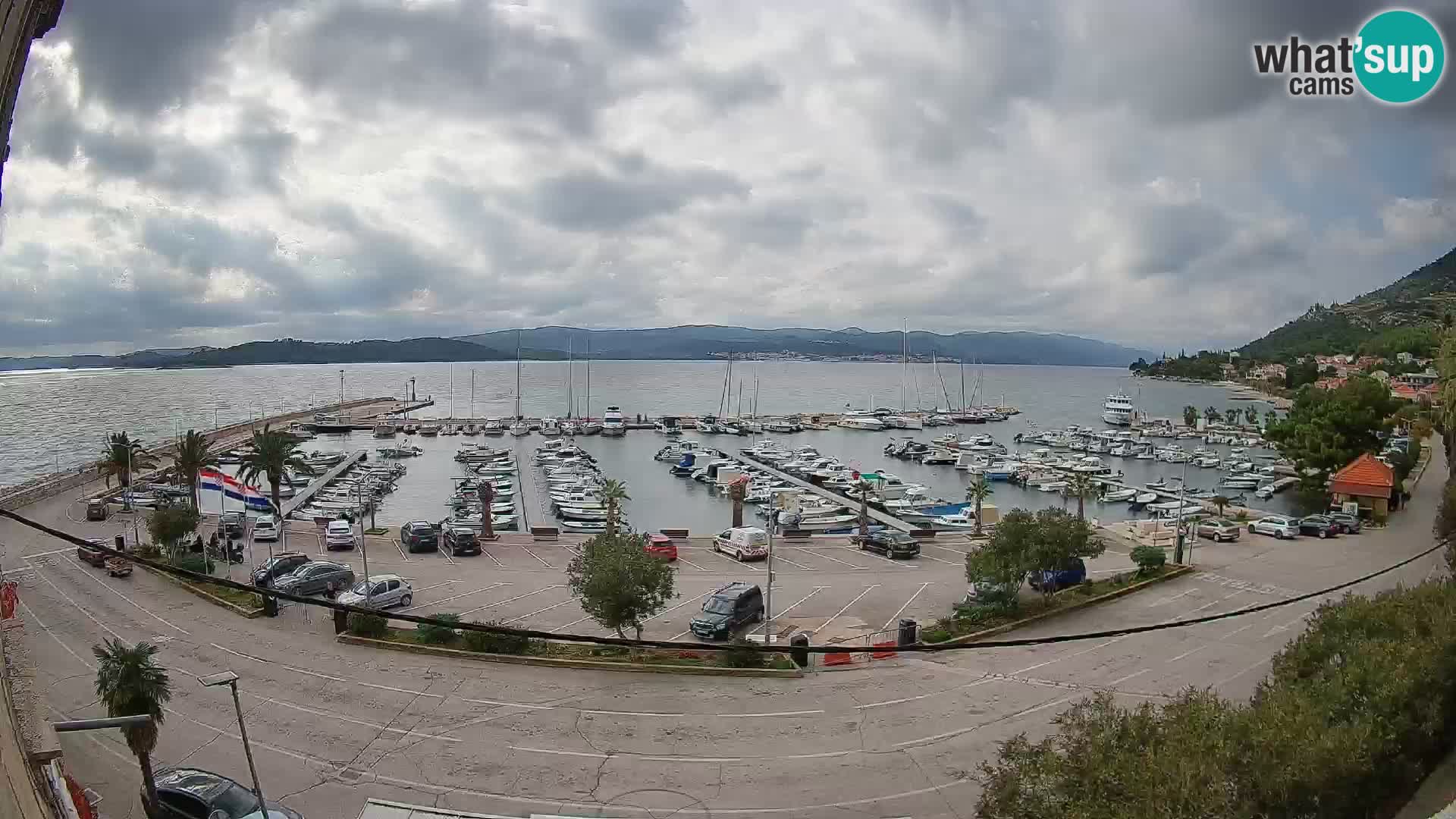Webcam Orebić Riva – Ferry to Korčula Live