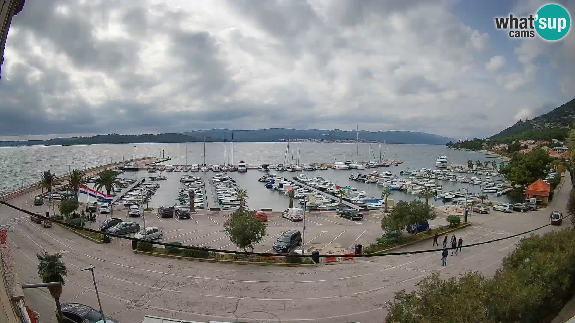 Web kamera Orebić Riva – Trajekt za Korčulu uživo