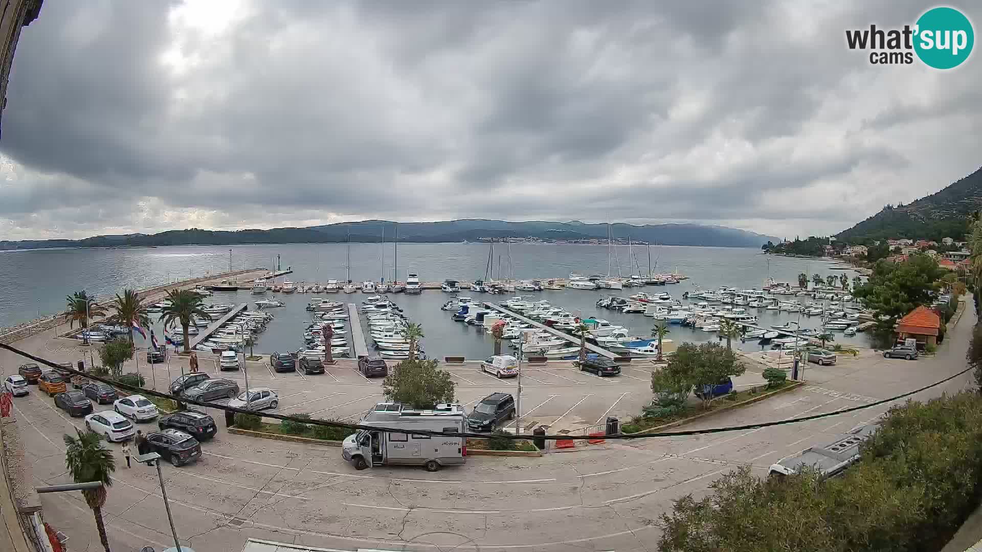 Webcam Orebić Riva – Ferry to Korčula Live