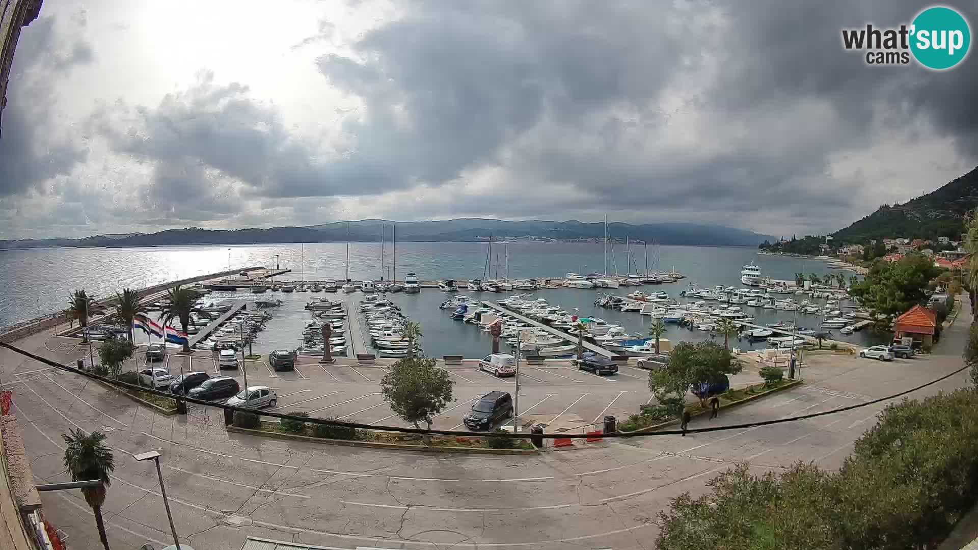 Webcam Orebić Riva – Ferry to Korčula Live