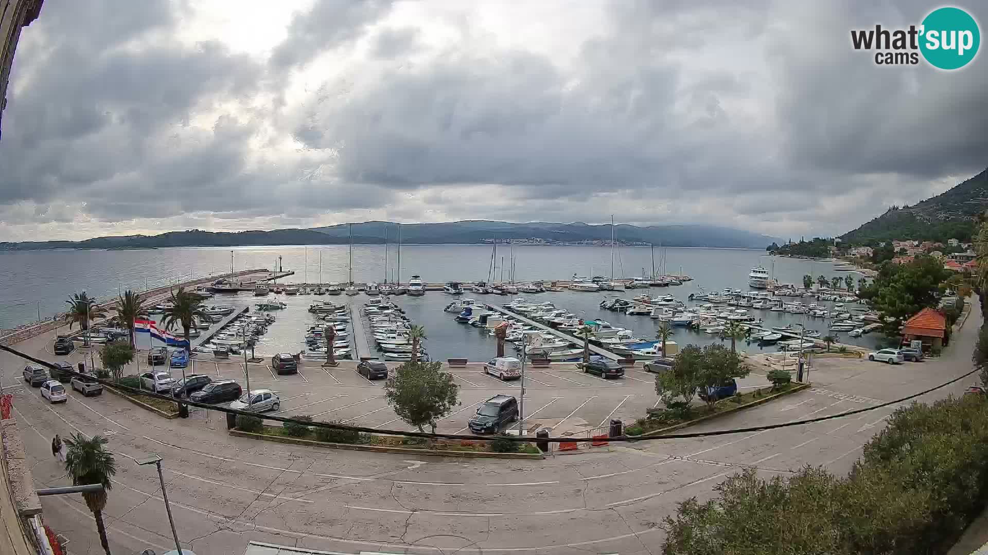 Webcam Orebić Riva – Ferry to Korčula Live