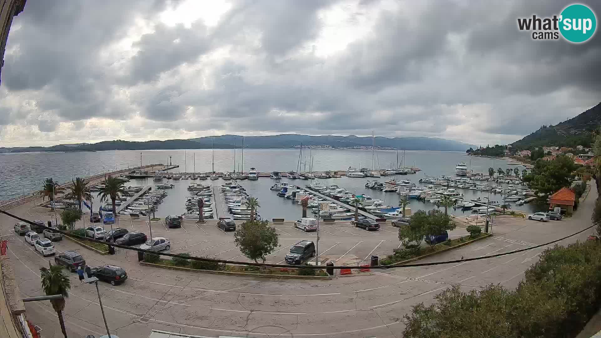 Web kamera Orebić Riva – Trajekt za Korčulu uživo