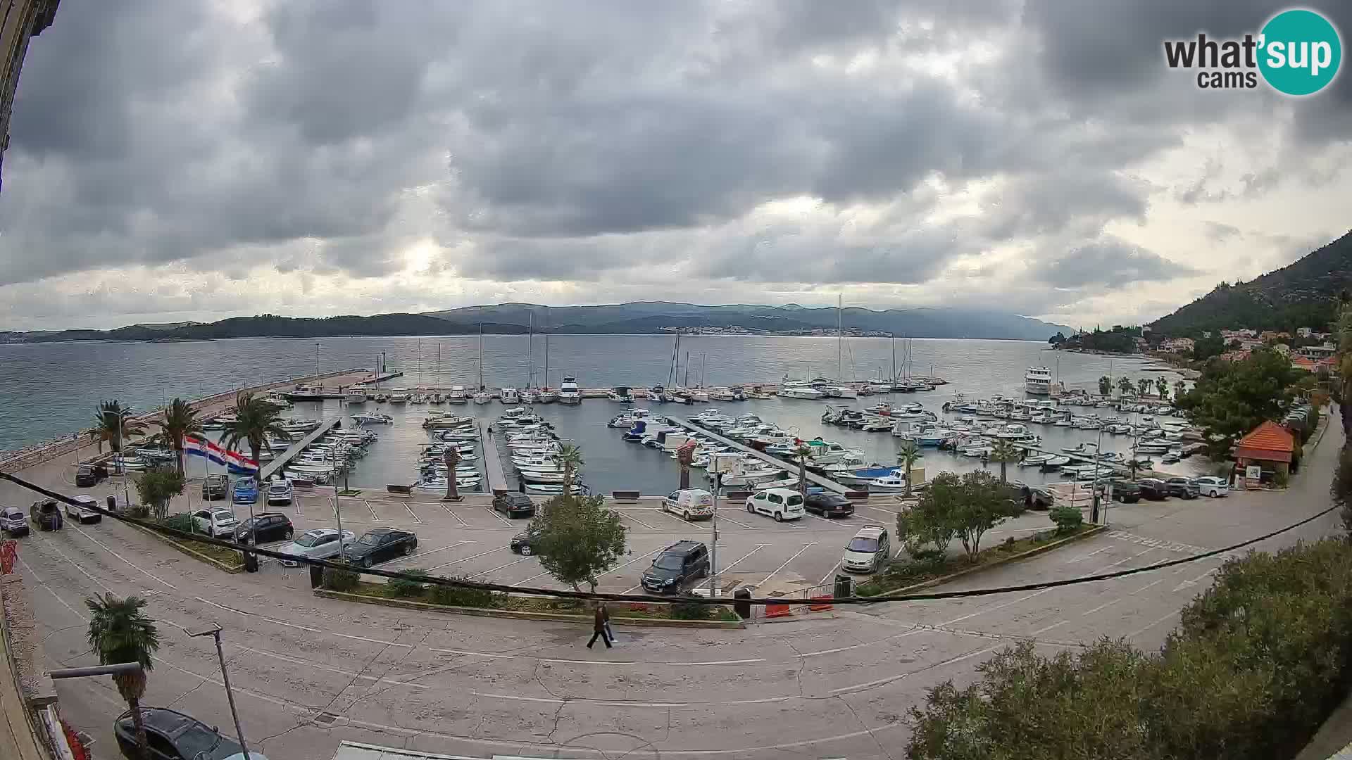 Webcam Orebić Riva – Ferry a Korčula en vivo