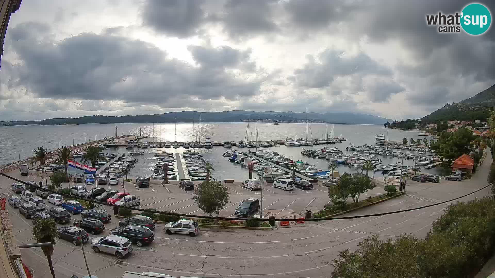 Webcam Orebić Riva – Ferry vers Korčula en direct