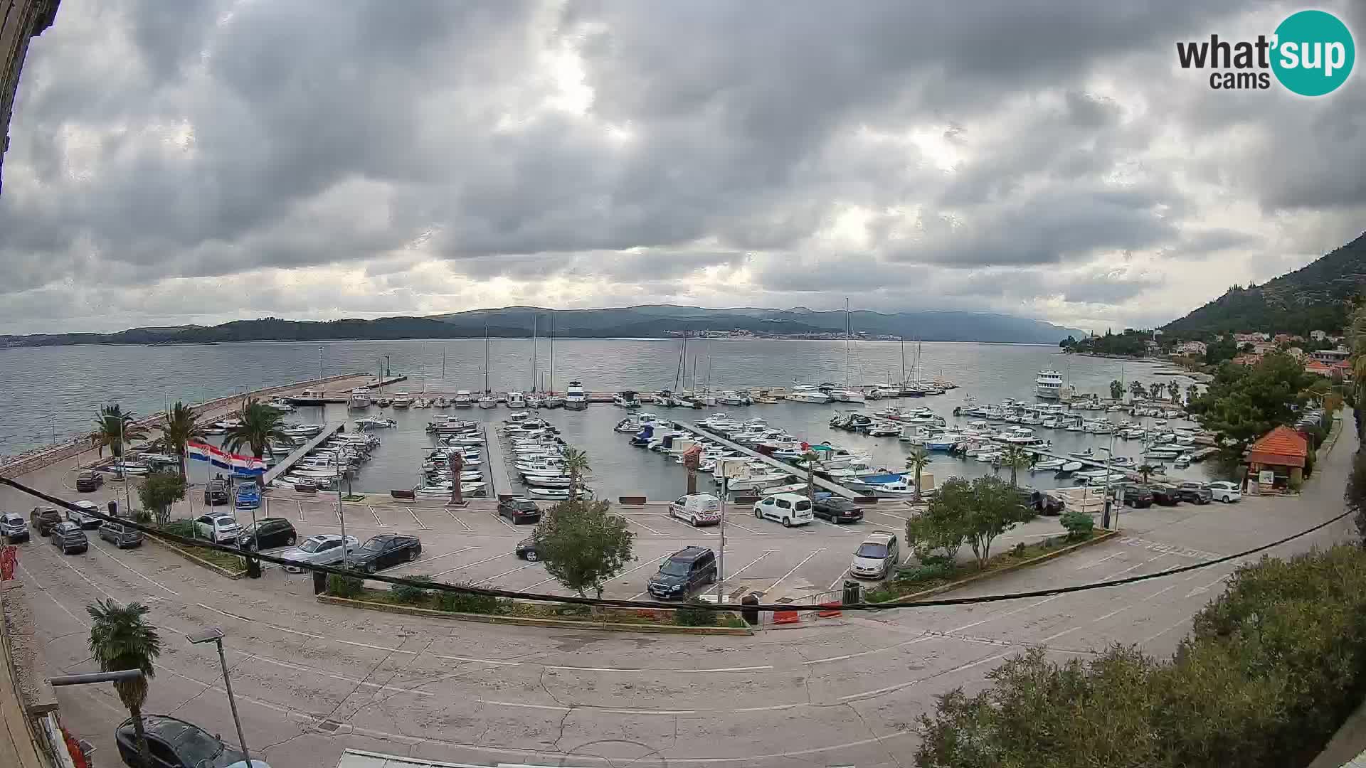 Webcam Orebić Riva – Ferry vers Korčula en direct