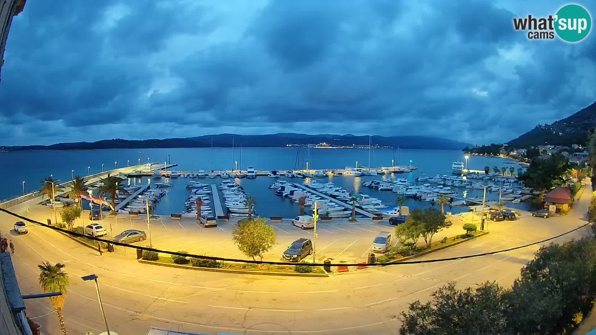Webcam Orebić Riva – Ferry to Korčula Live
