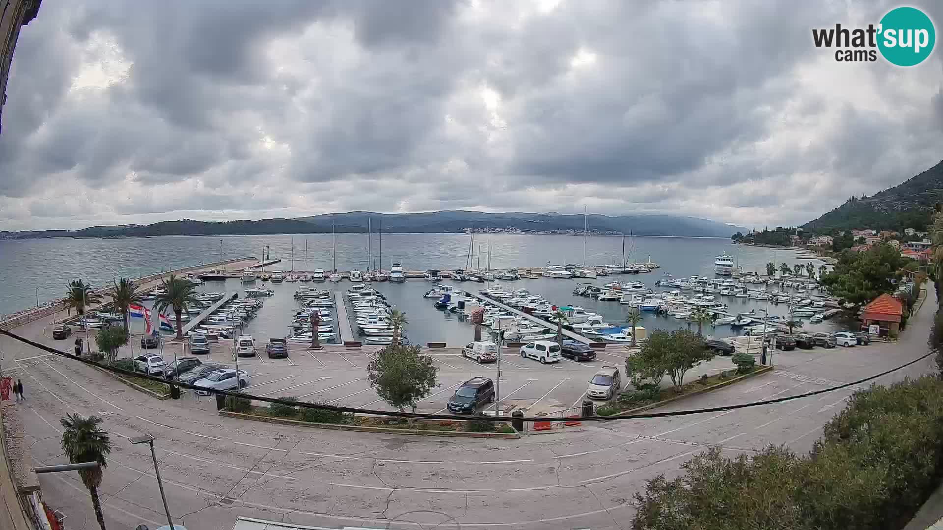 Webcam Orebić Riva – Ferry to Korčula Live