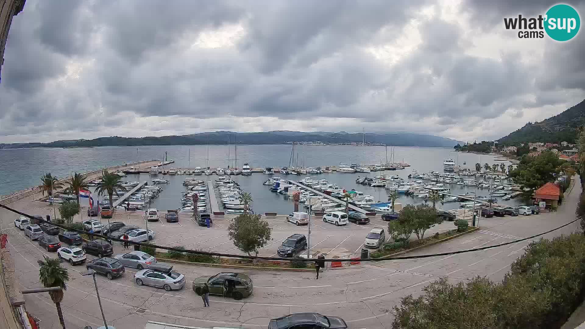 Webcam Orebić Riva – Ferry to Korčula Live
