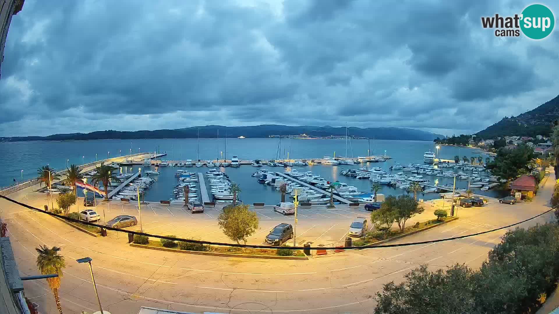 Webcam Orebić Riva – Ferry a Korčula en vivo