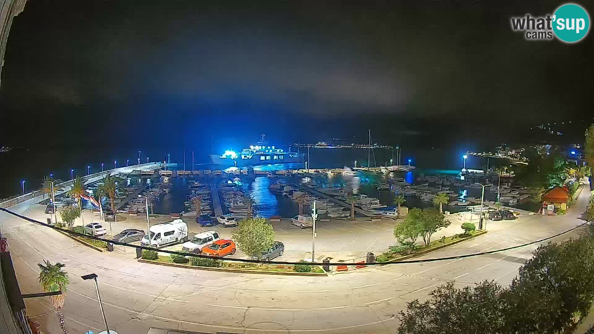 Webcam Orebić Riva – Ferry a Korčula en vivo