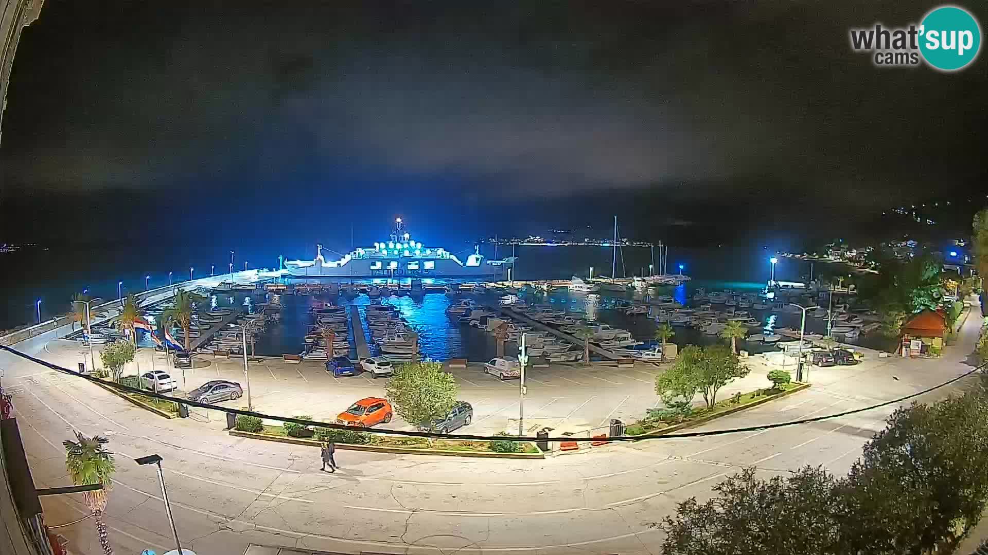 Spletna kamera Orebić Riva – Trajekt za Korčulo v živo