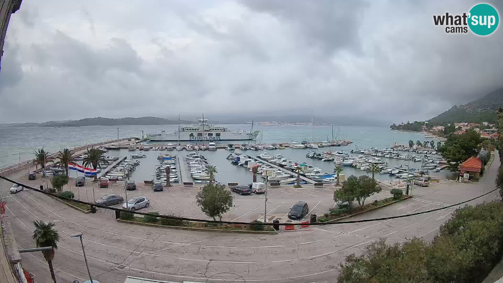 Webcam Orebić Riva – Ferry to Korčula Live