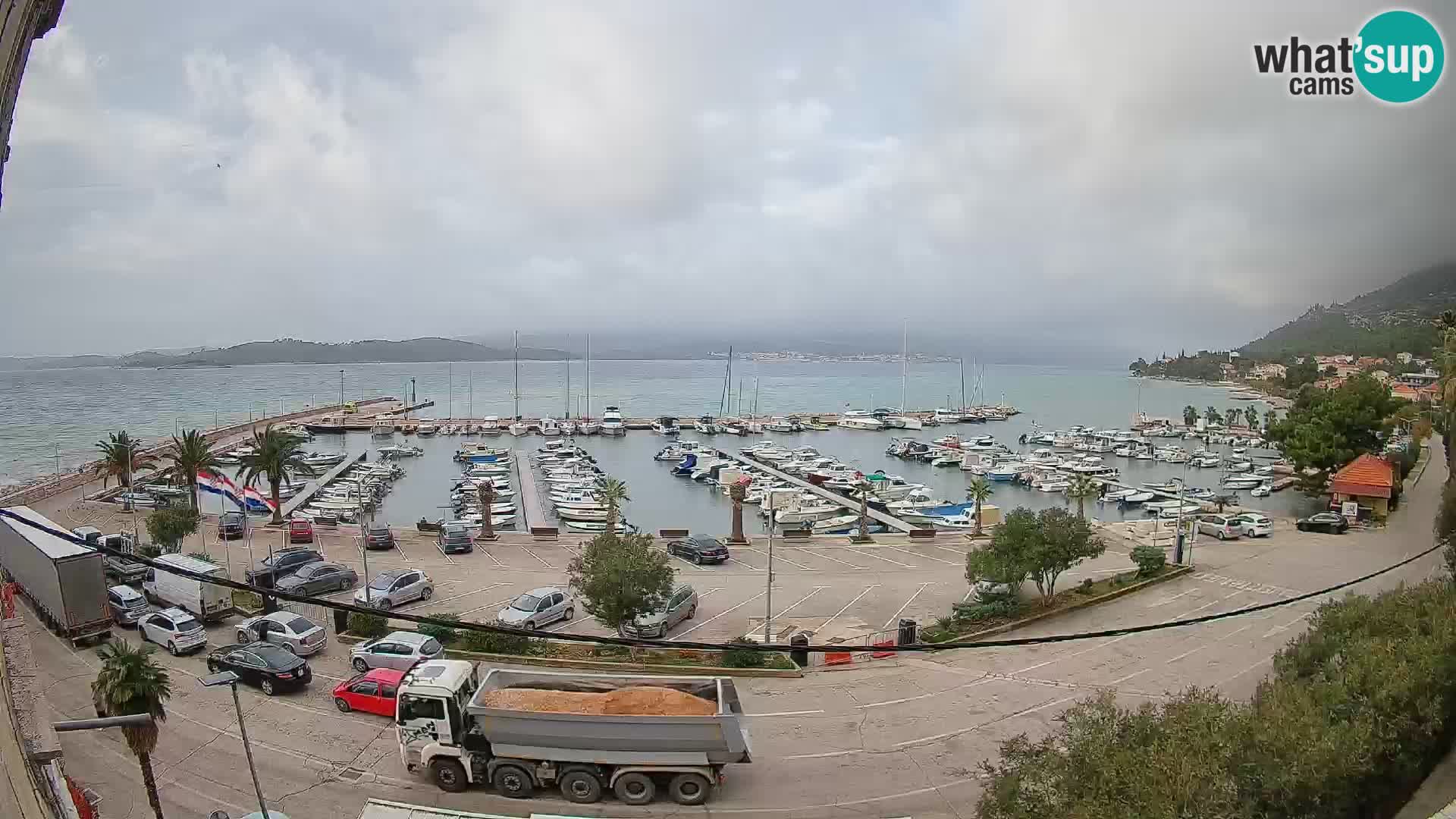 Webcam Orebić Uferpromenade – Fähre nach Korčula Live