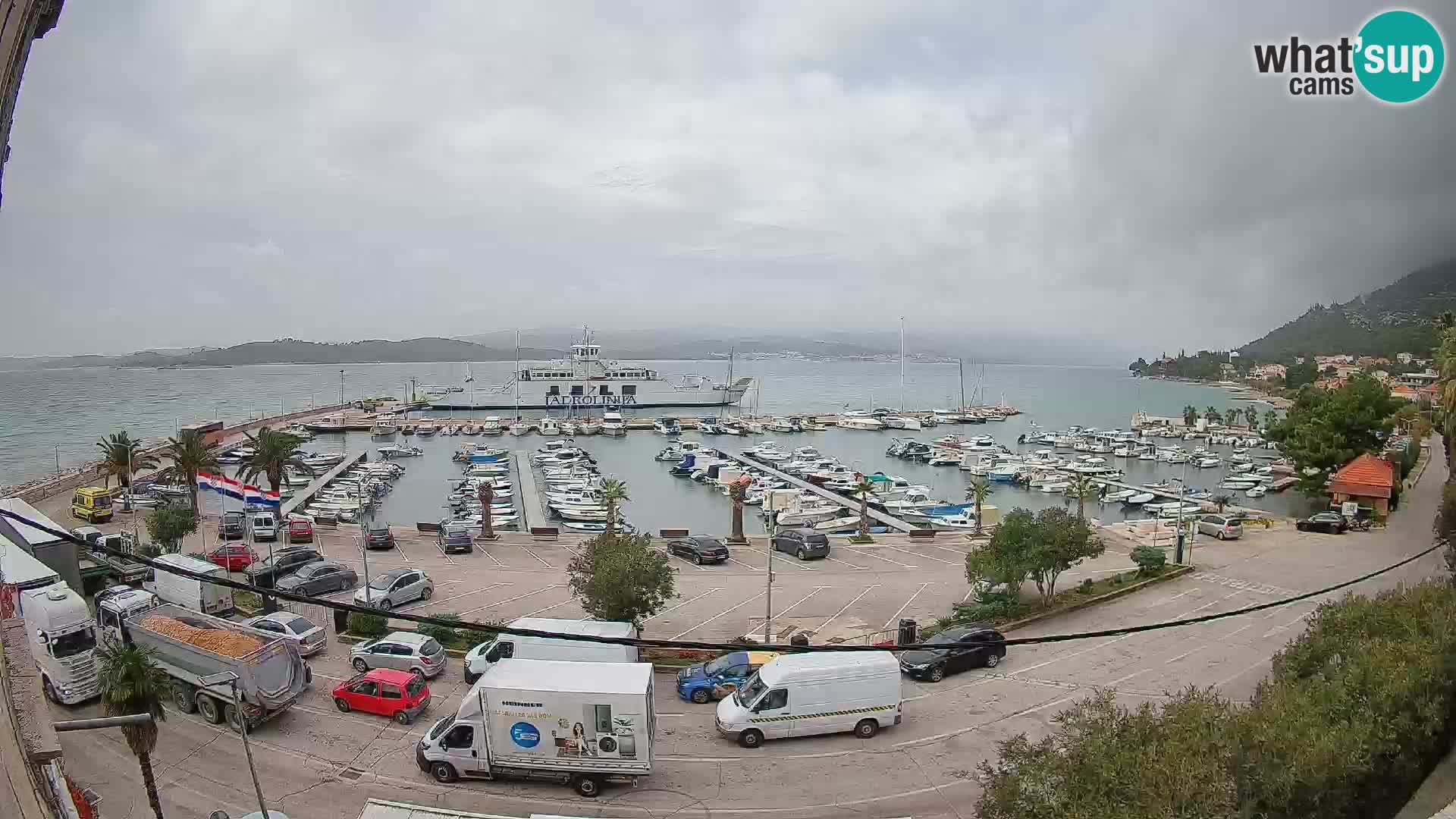 Webcam Orebić Uferpromenade – Fähre nach Korčula Live
