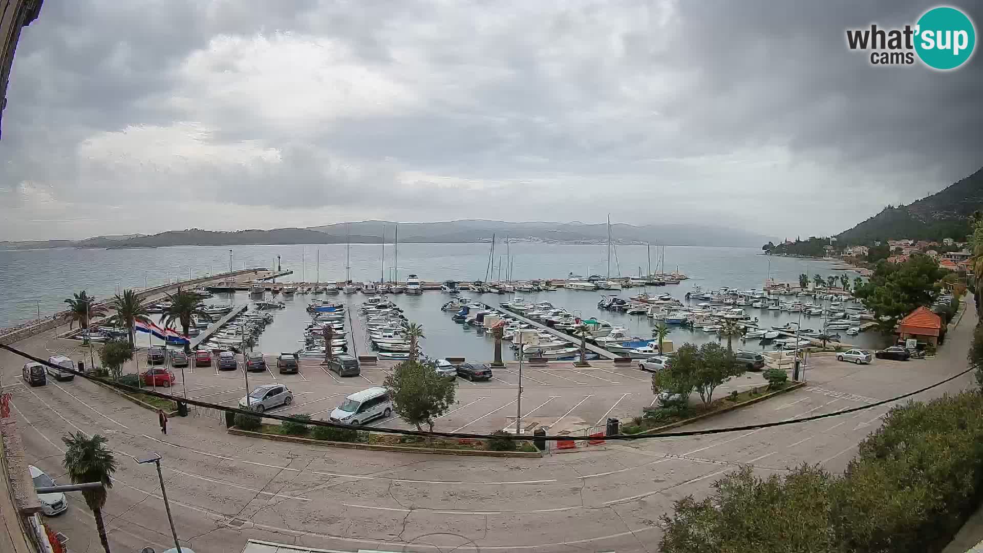Webcam Orebić Uferpromenade – Fähre nach Korčula Live