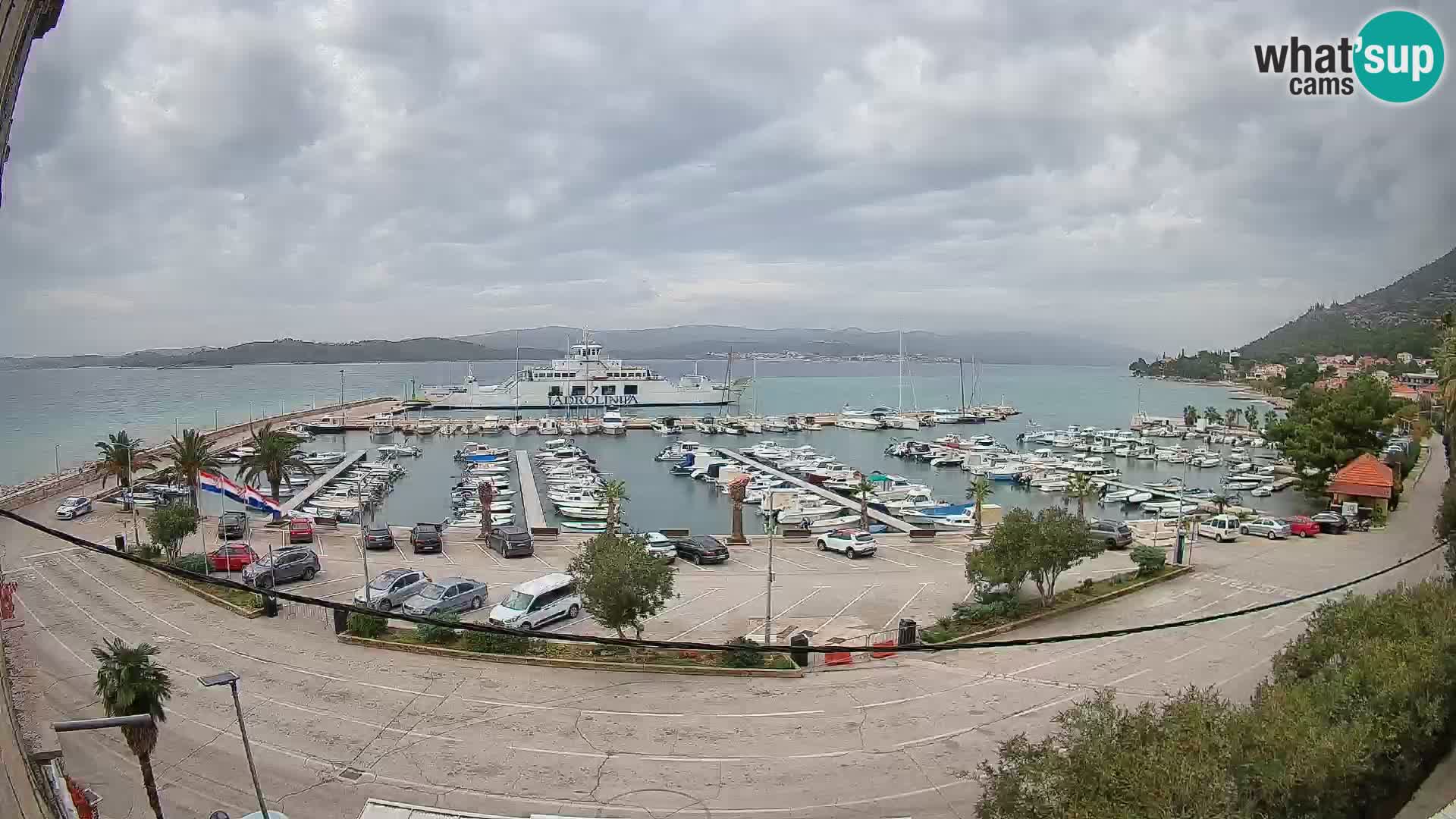 Webcam Orebić Uferpromenade – Fähre nach Korčula Live