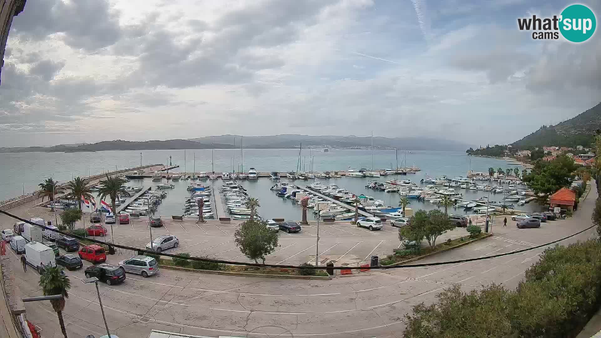 Webcam Orebić Uferpromenade – Fähre nach Korčula Live