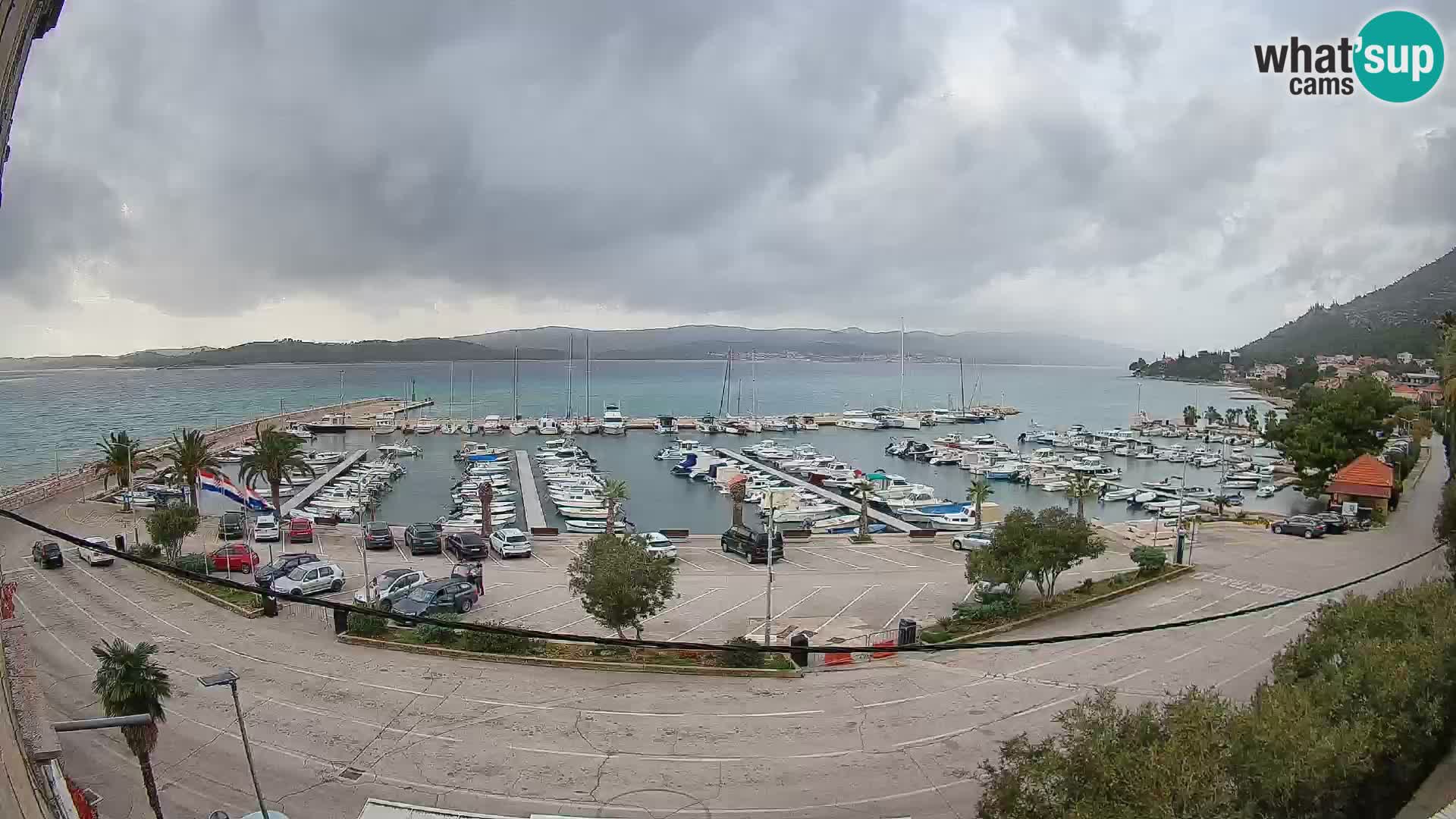 Webcam Orebić Uferpromenade – Fähre nach Korčula Live