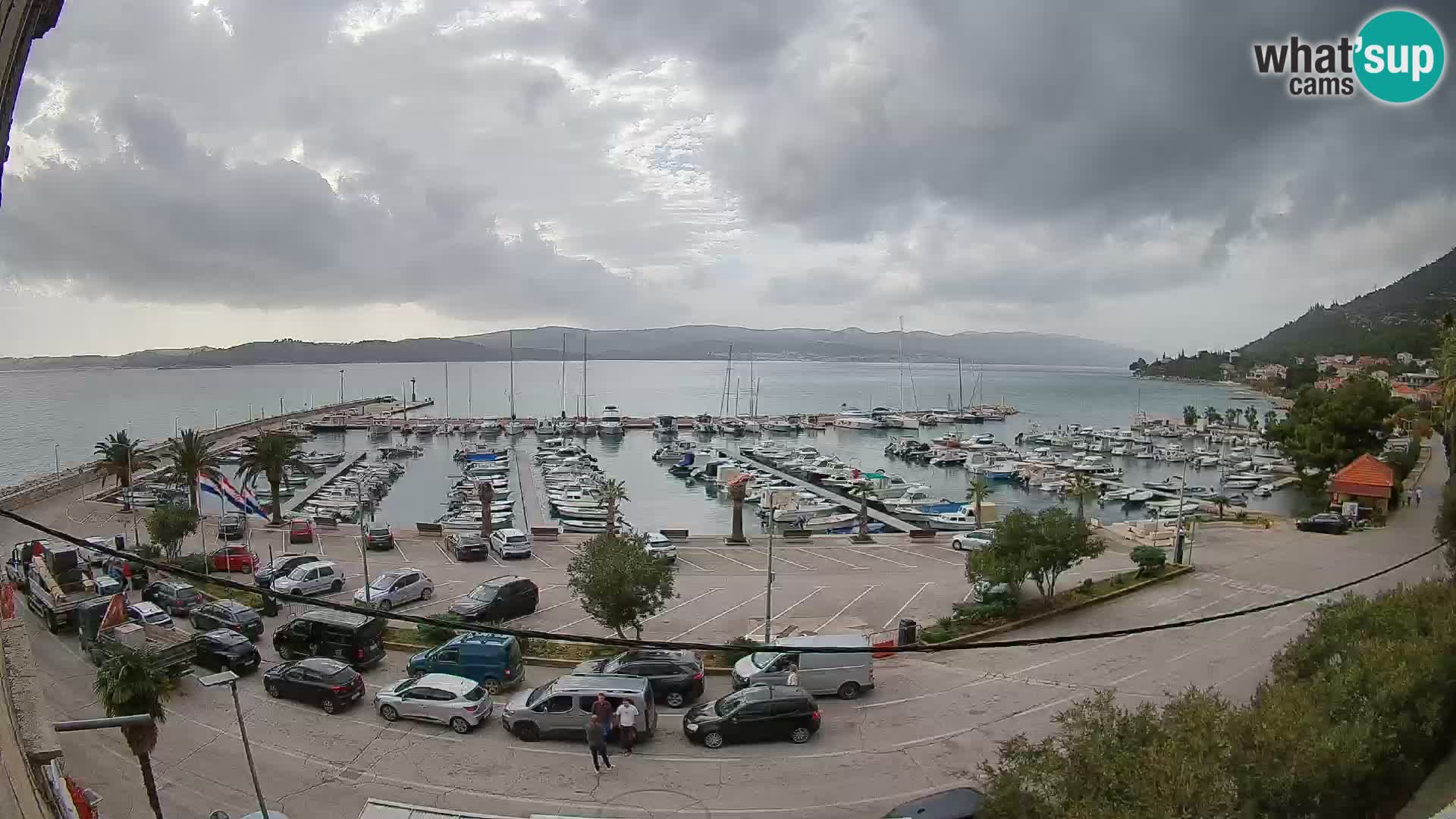 Webcam Orebić Riva – Ferry a Korčula en vivo