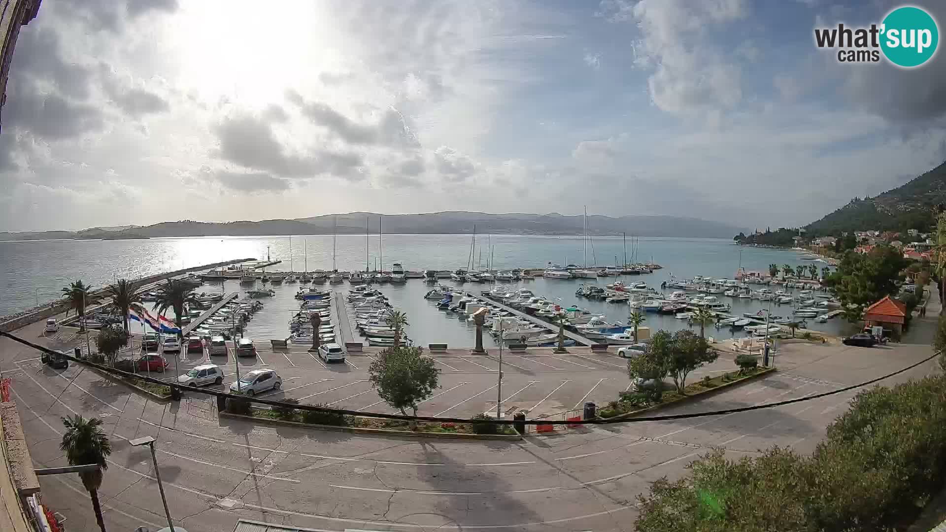 Spletna kamera Orebić Riva – Trajekt za Korčulo v živo