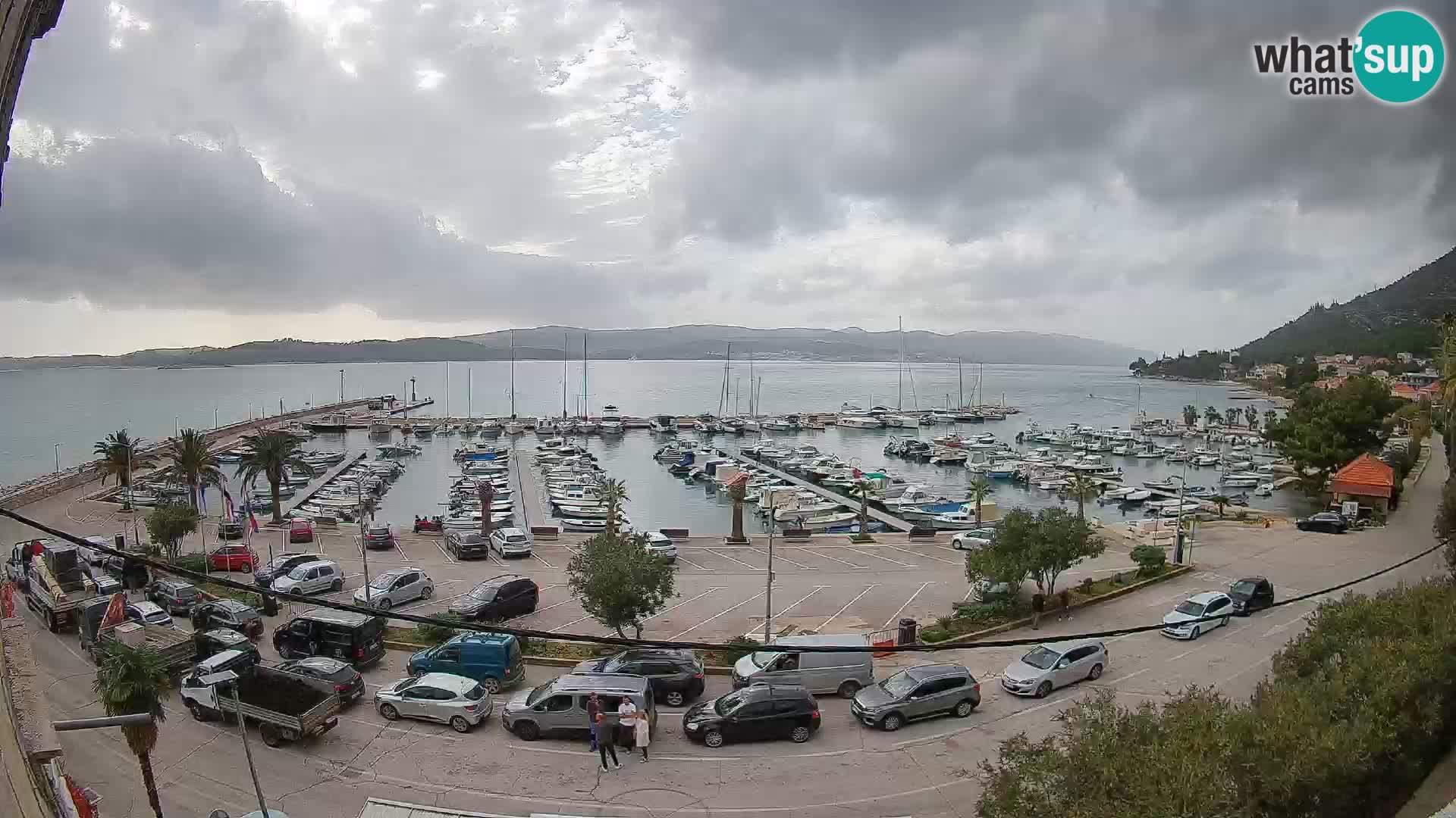Webcam Orebić Uferpromenade – Fähre nach Korčula Live