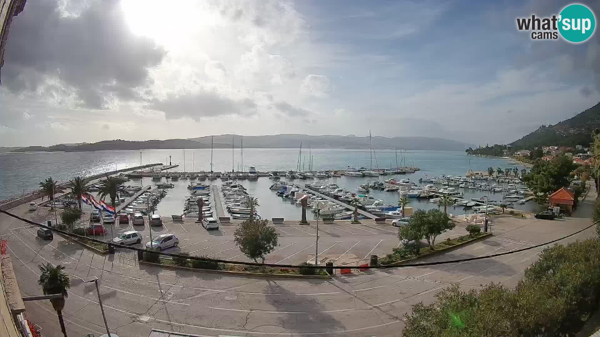 Web kamera Orebić Riva – Trajekt za Korčulu uživo