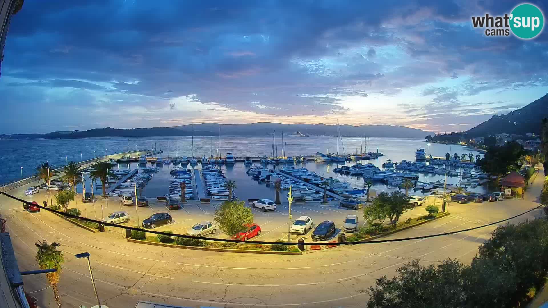 Webcam Orebić Riva – Ferry vers Korčula en direct