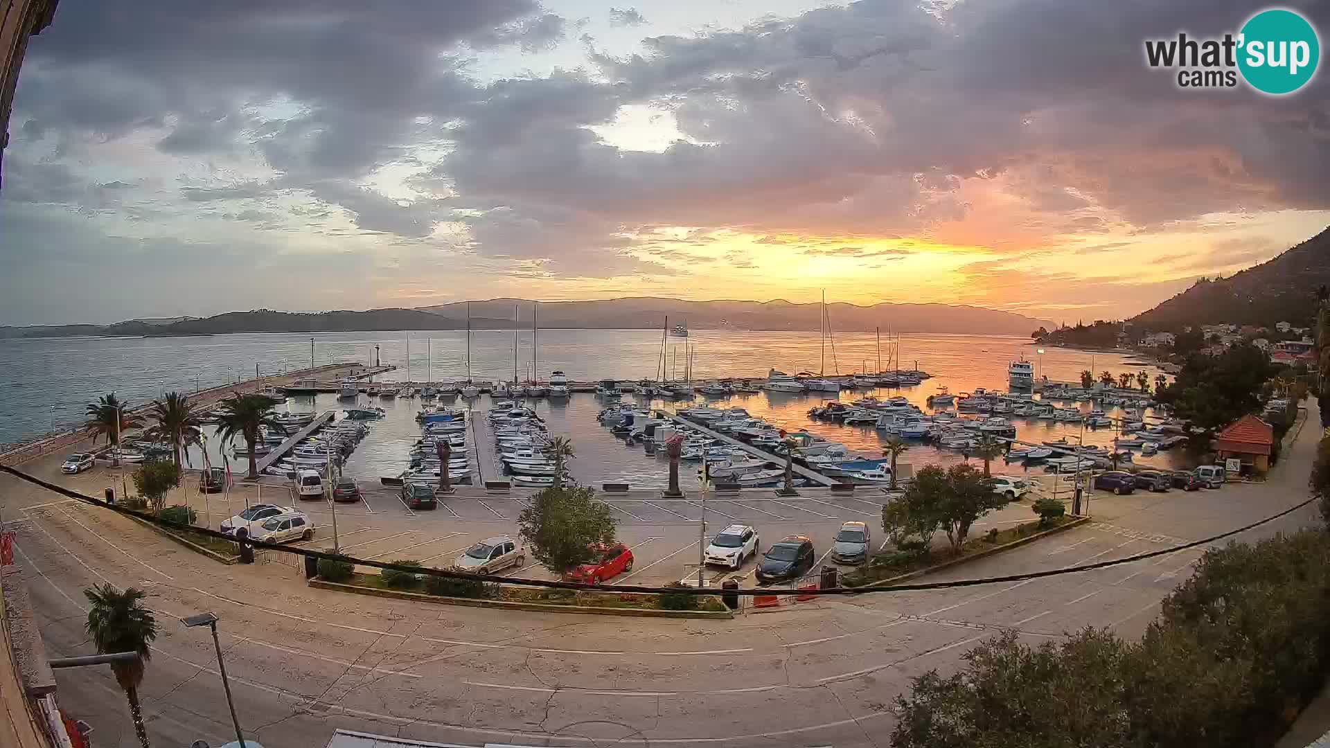 Webcam Orebić Riva – Ferry to Korčula Live