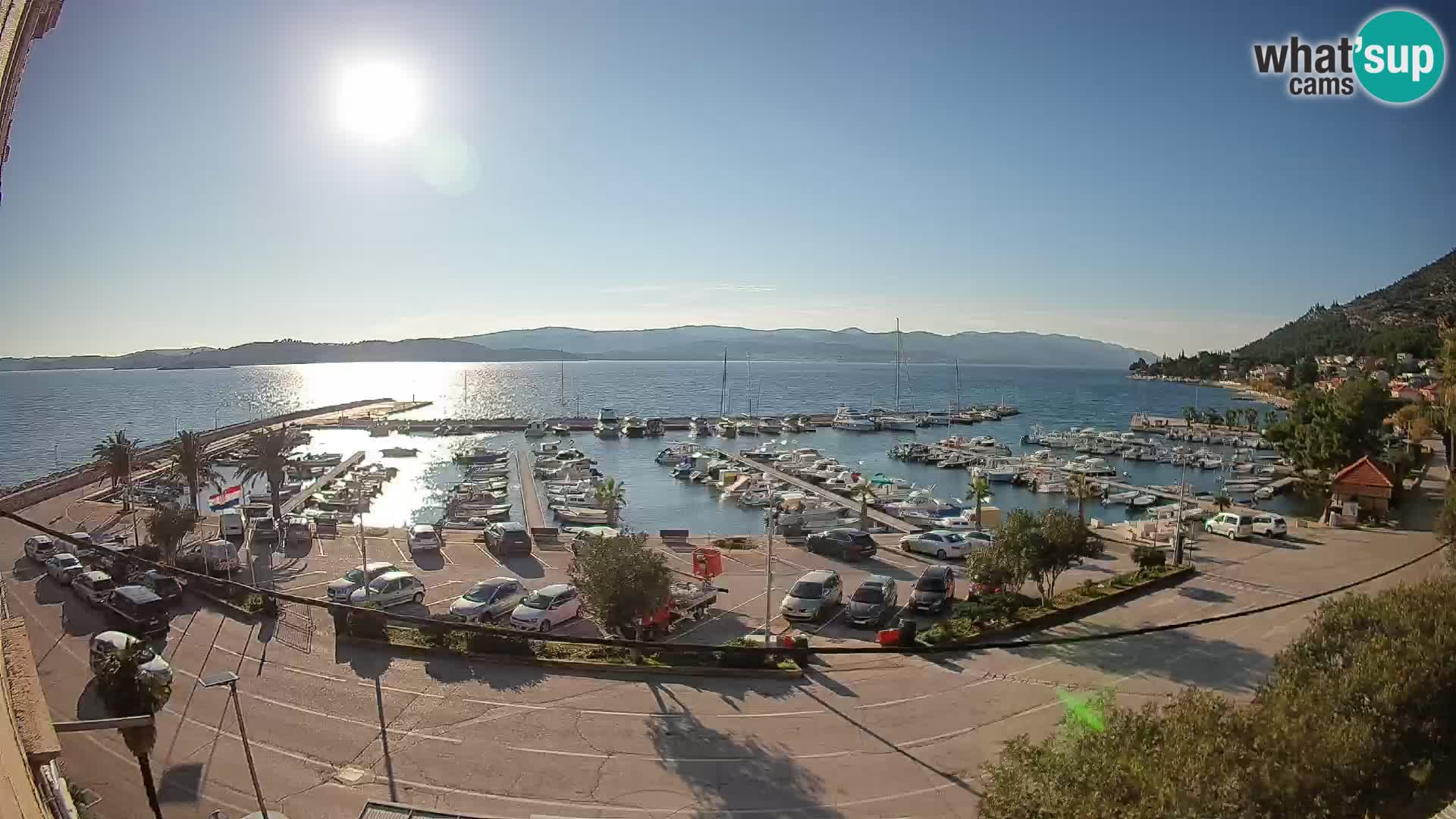 Webcam Orebić Riva – Ferry vers Korčula en direct