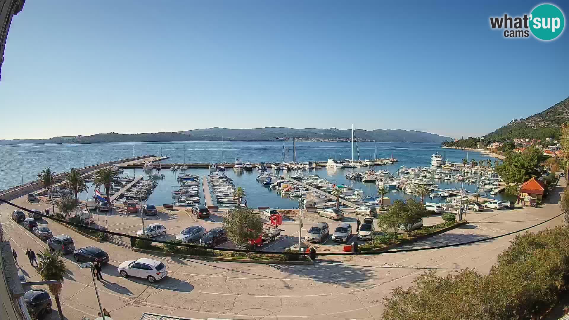 Webcam Orebić Riva – Ferry a Korčula en vivo