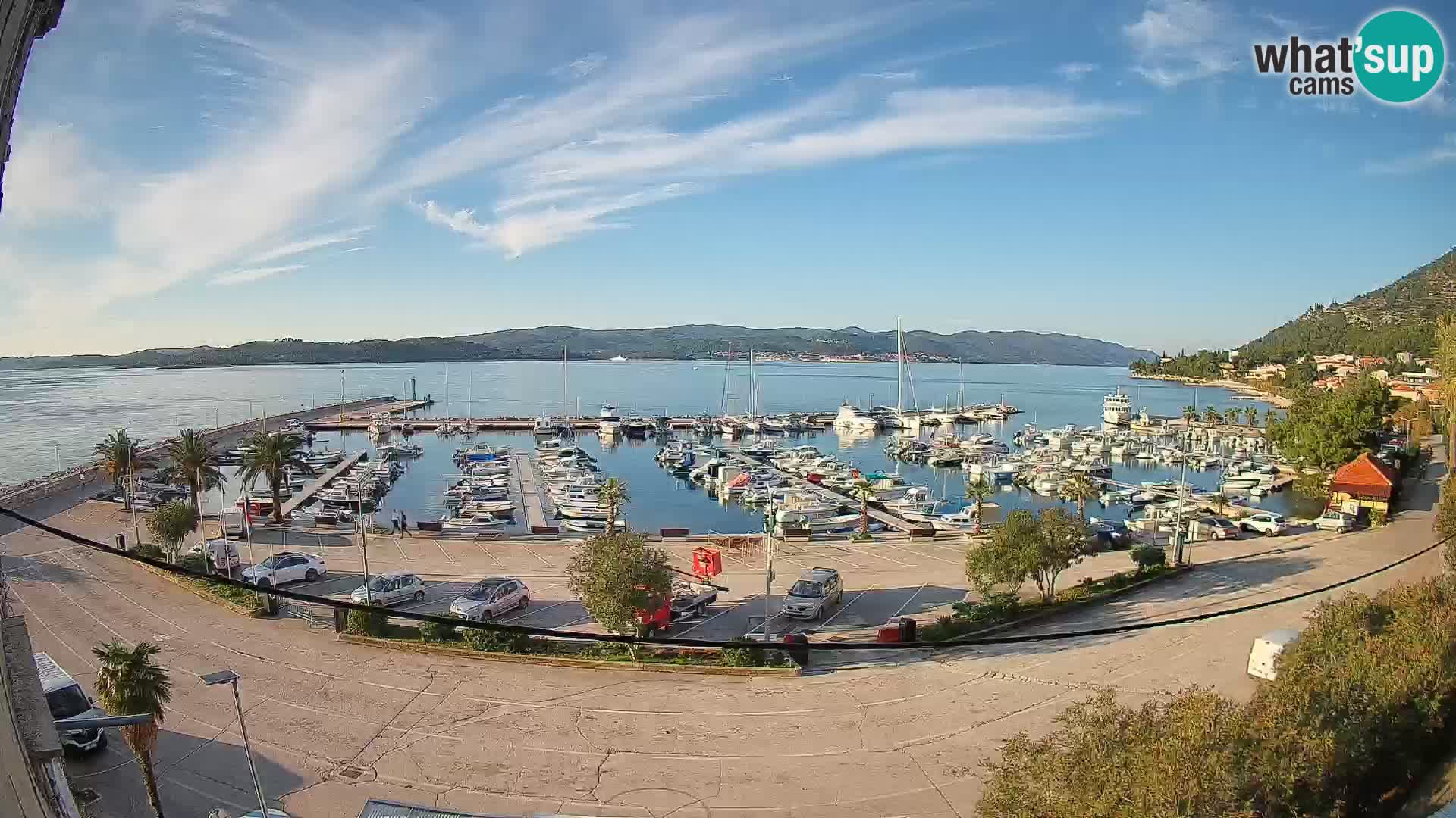 Webcam Orebić Riva – Ferry vers Korčula en direct