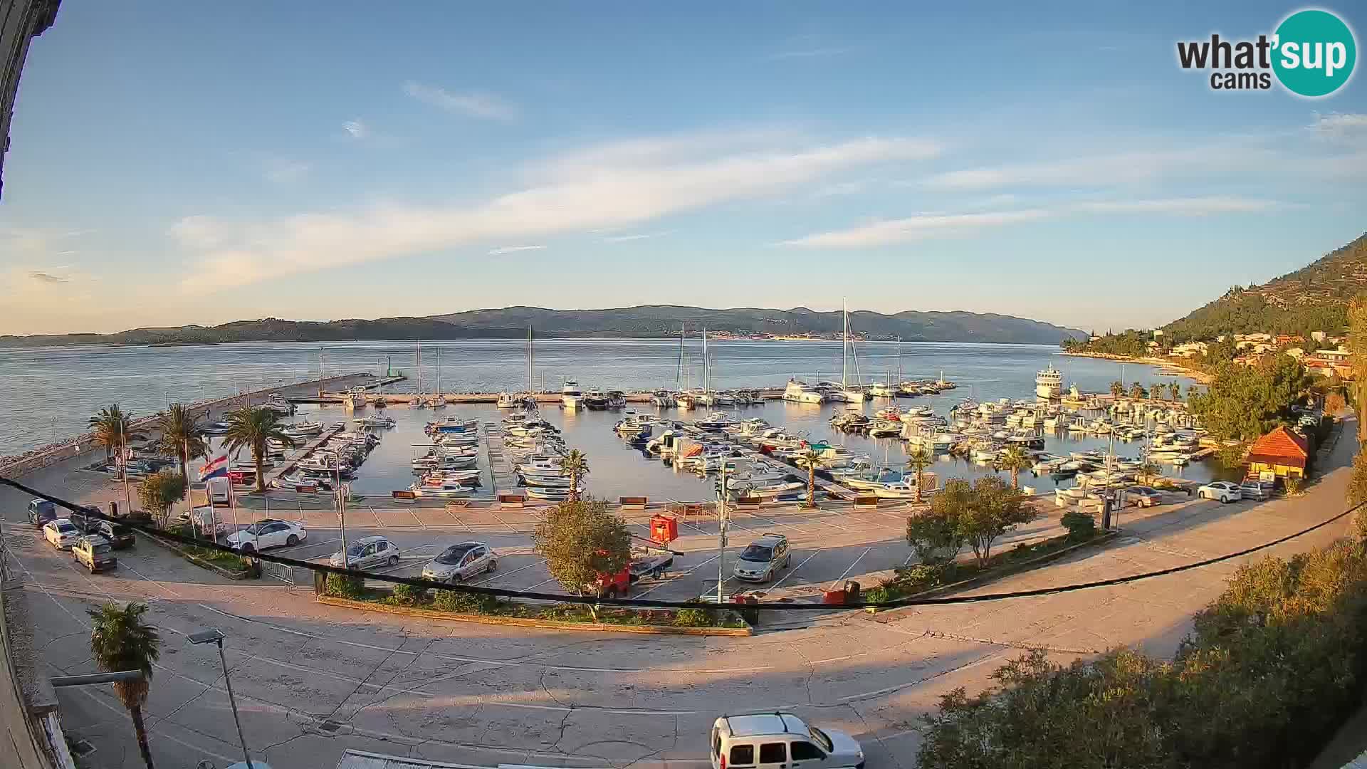 Webcam Orebić Riva – Ferry to Korčula Live