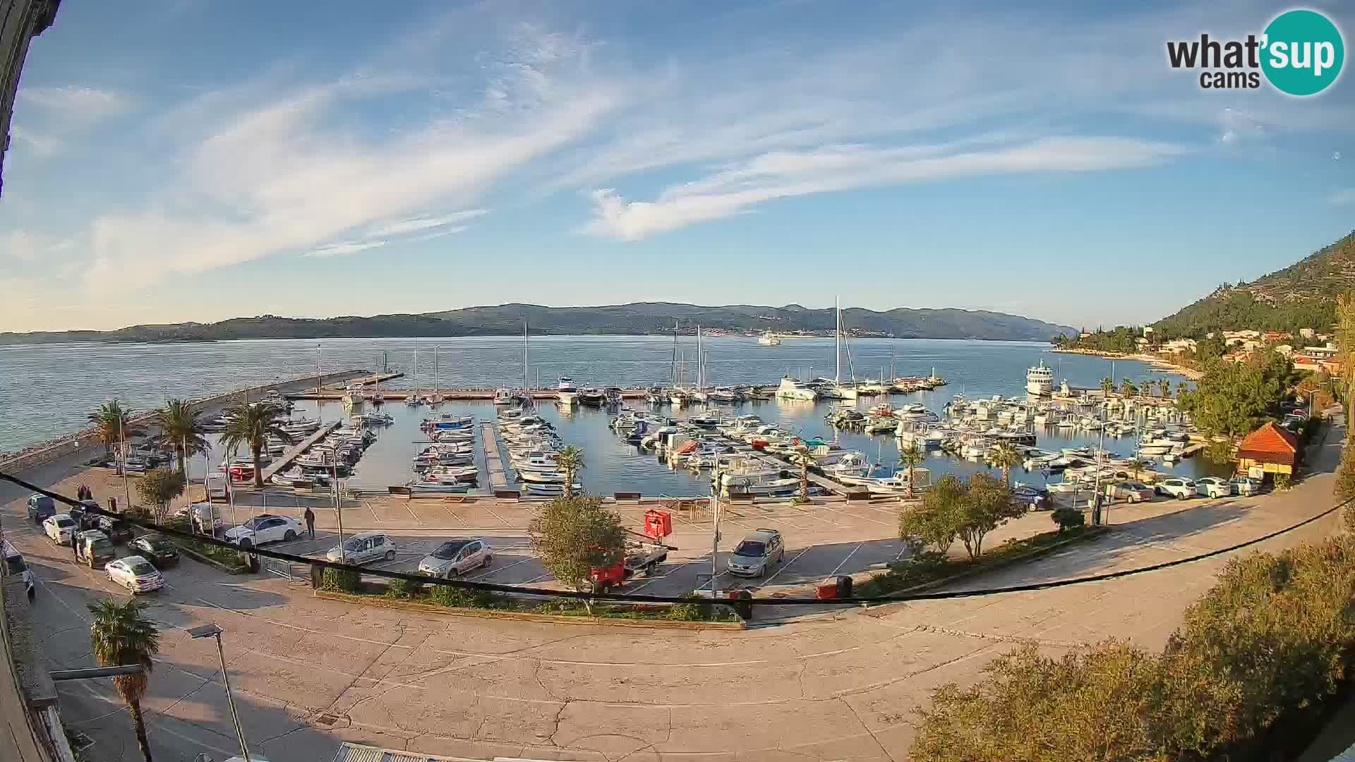 Webcam Orebić Riva – Ferry to Korčula Live