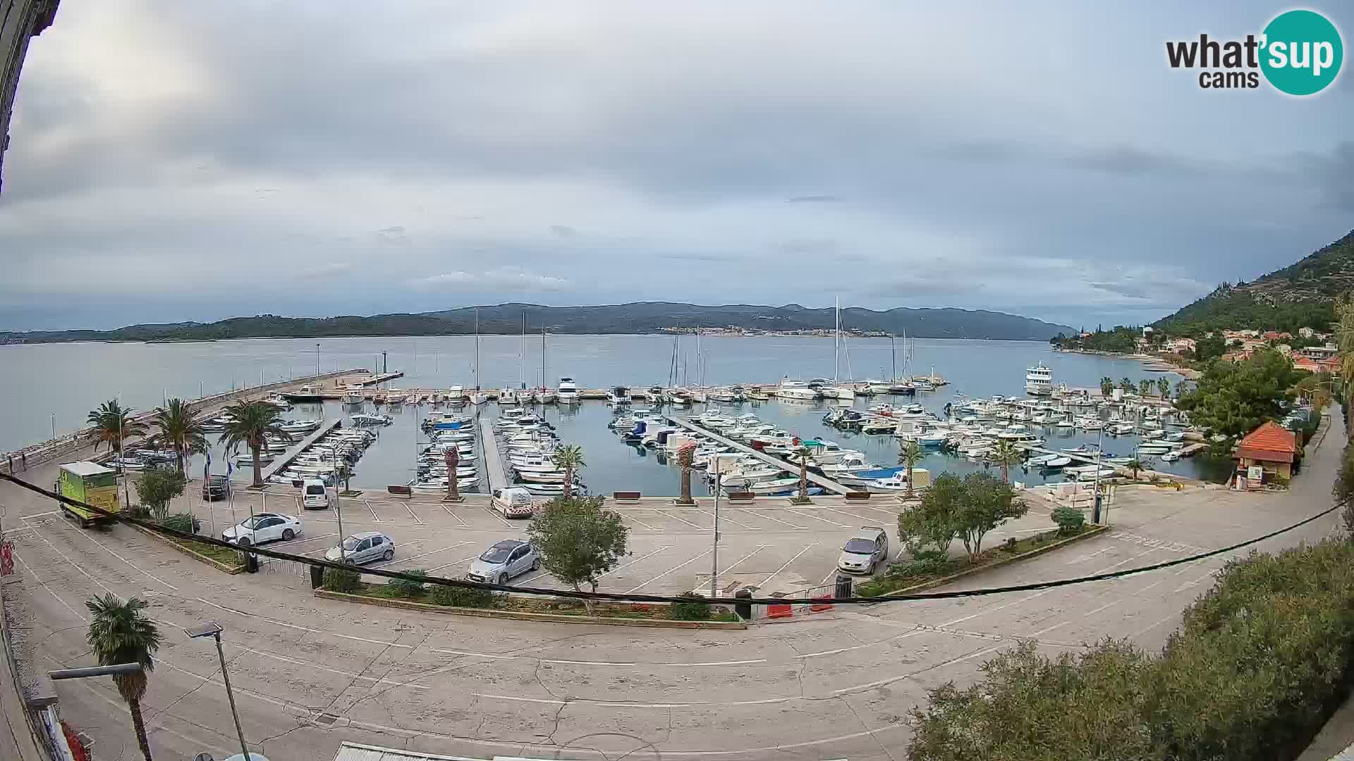 Webcam Orebić Uferpromenade – Fähre nach Korčula Live