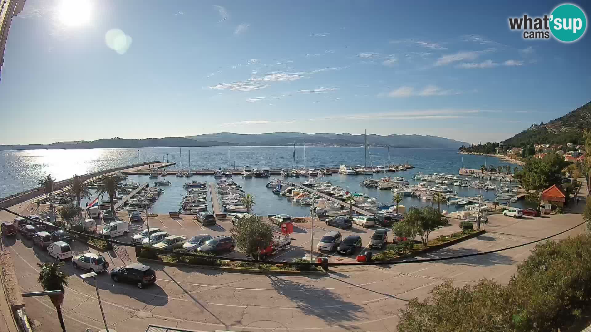 Webcam Orebić Riva – Ferry vers Korčula en direct