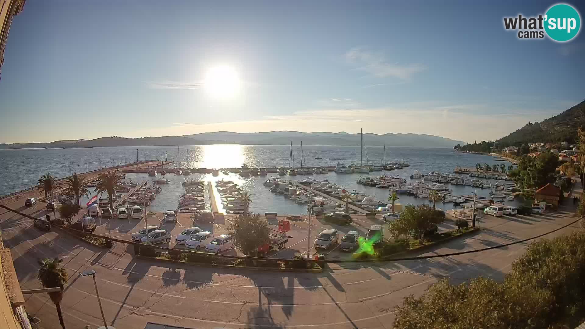 Webcam Orebić Riva – Ferry to Korčula Live