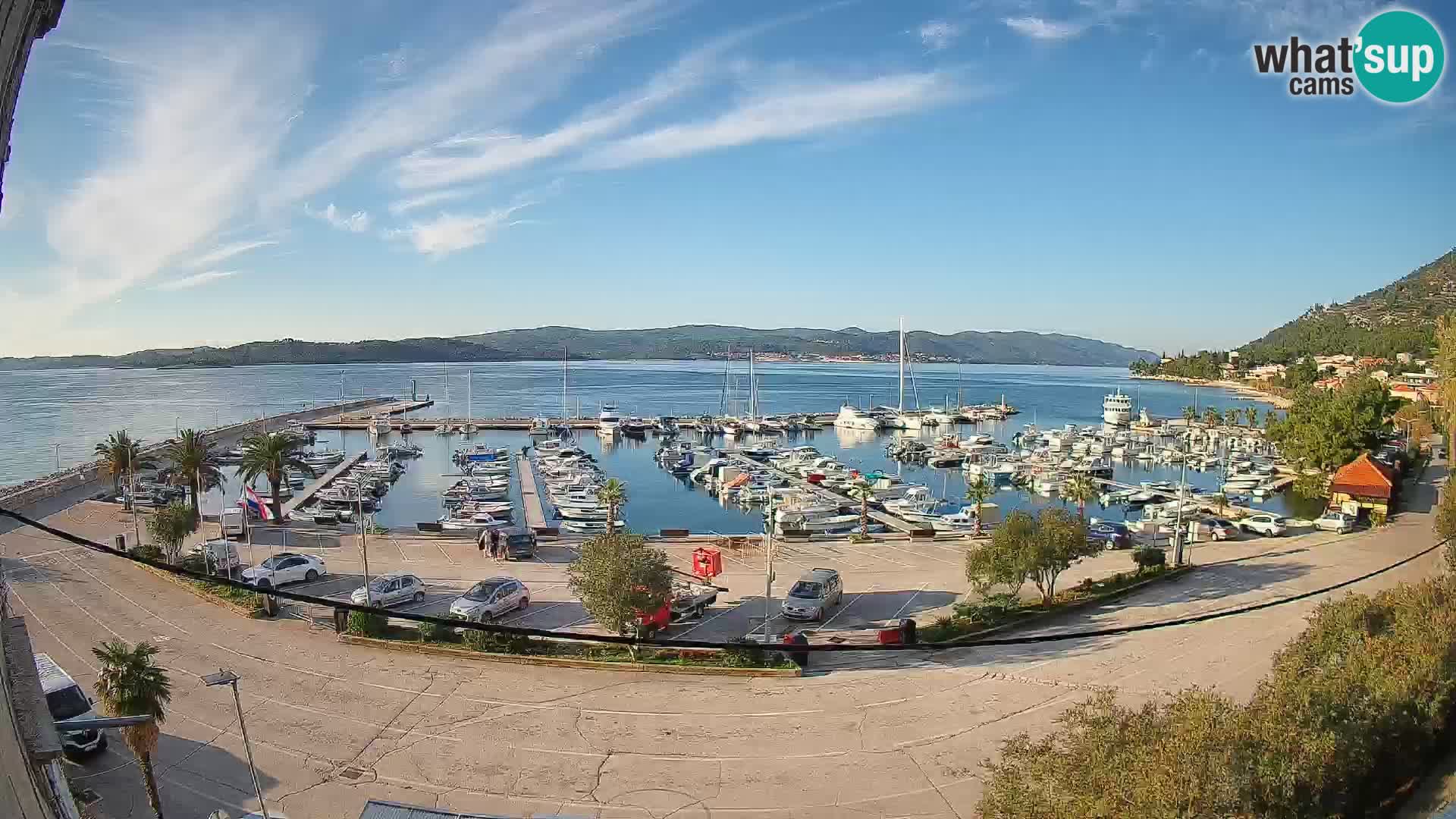 Webcam Orebić Riva – Ferry a Korčula en vivo