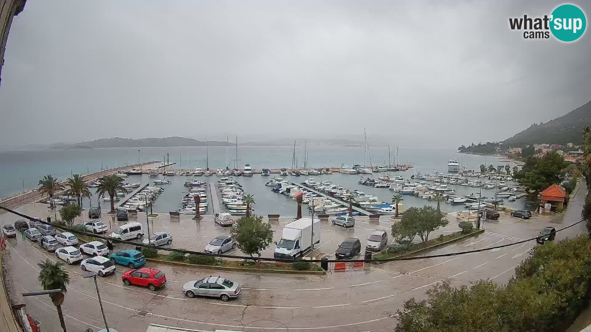 Webcam Orebić Riva – Ferry to Korčula Live