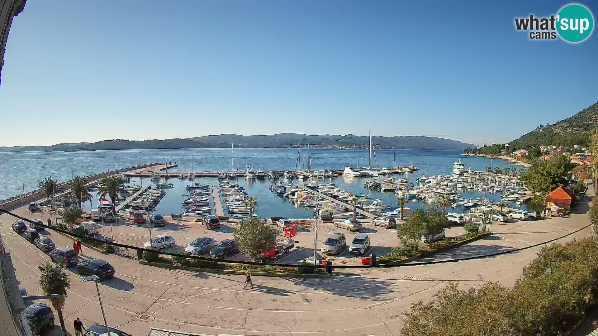 Webcam Orebić Riva – Ferry vers Korčula en direct