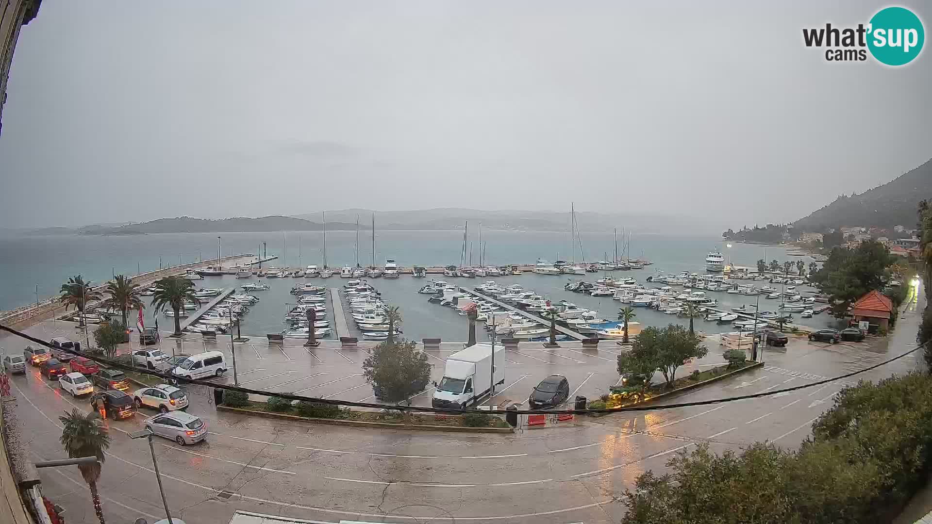 Webcam Orebić Riva – Ferry a Korčula en vivo