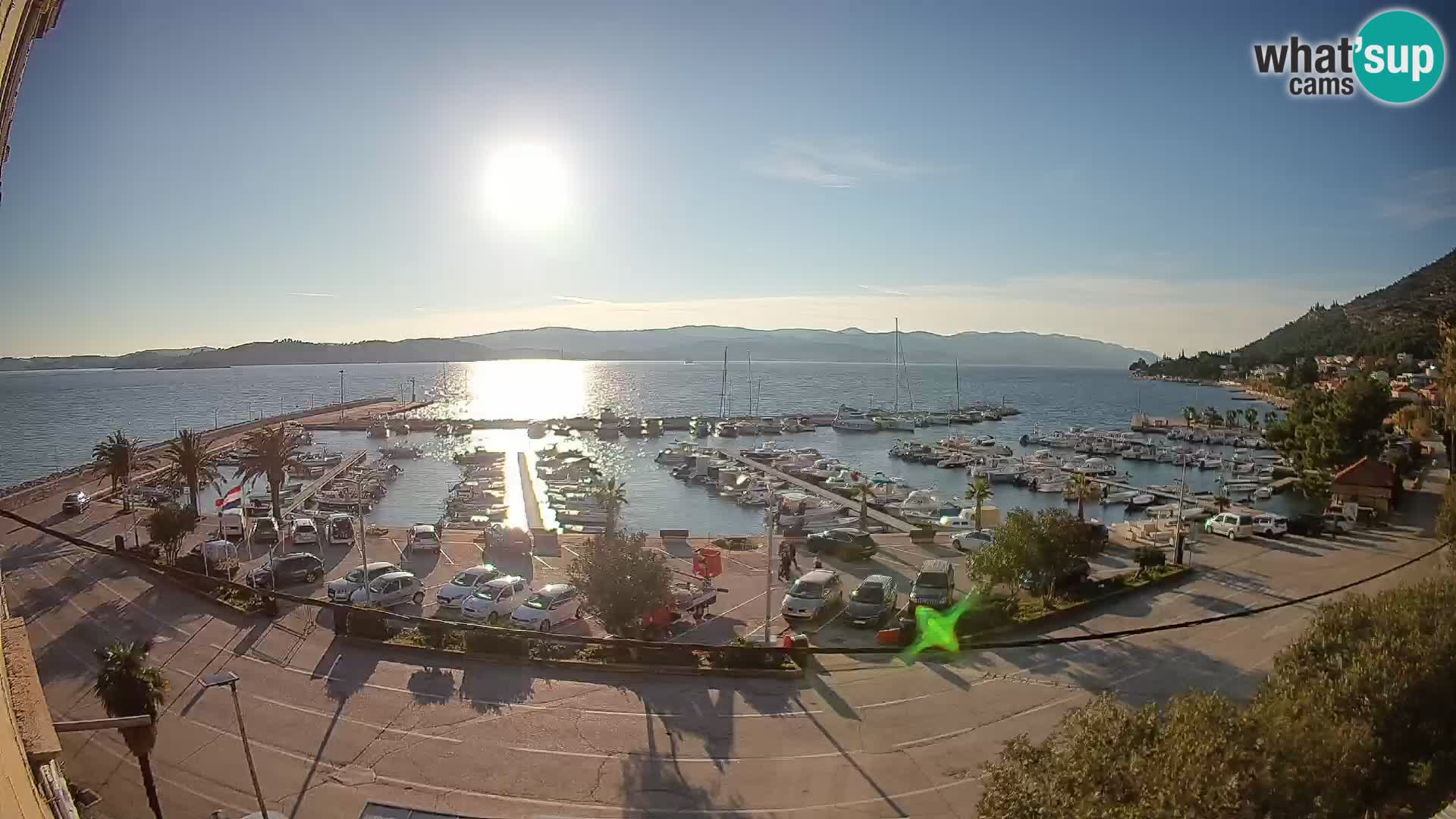 Webcam Orebić Uferpromenade – Fähre nach Korčula Live