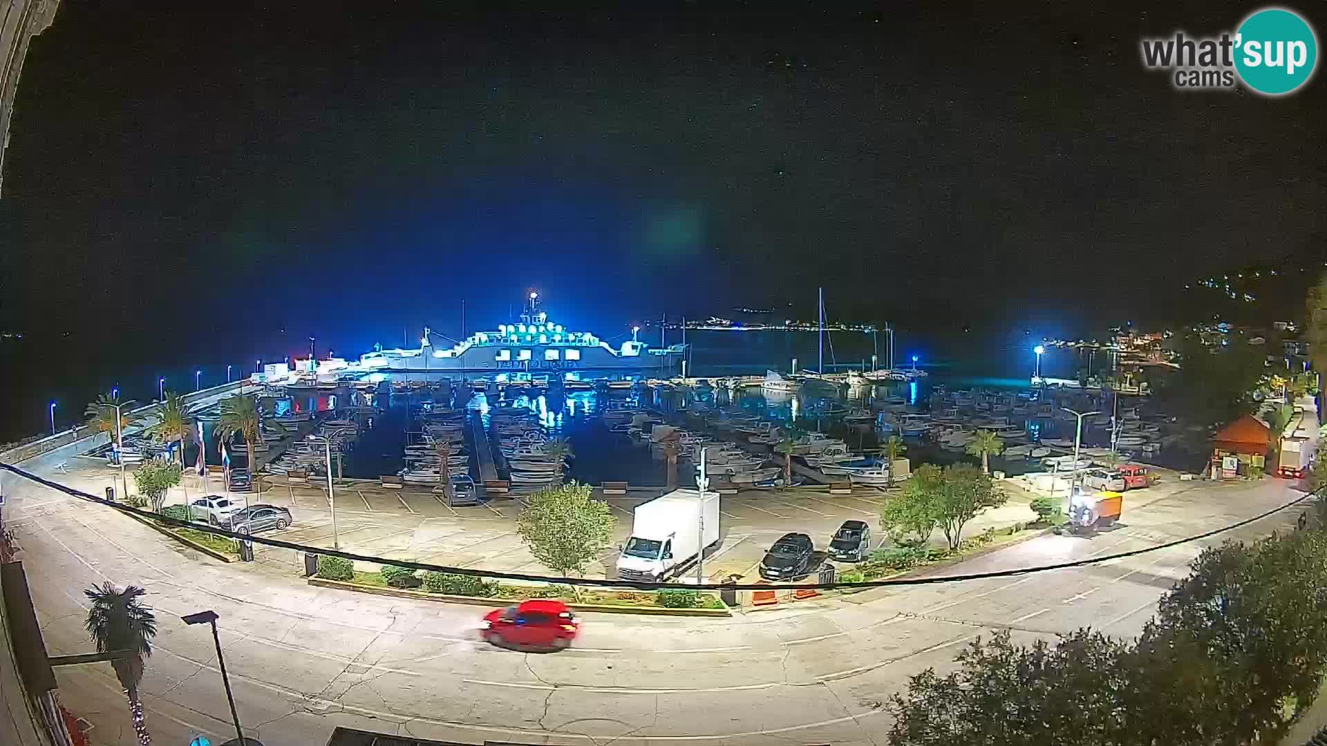 Webcam Orebić Riva – Ferry a Korčula en vivo