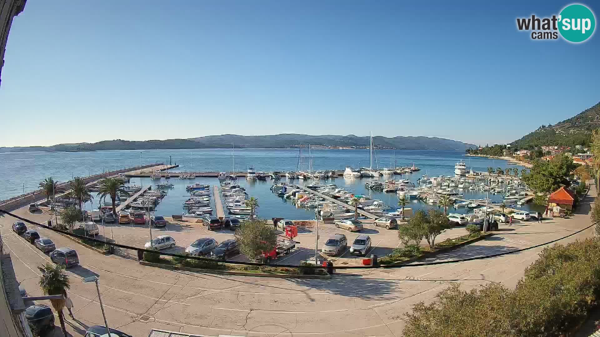 Webcam Orebić Riva – Ferry vers Korčula en direct