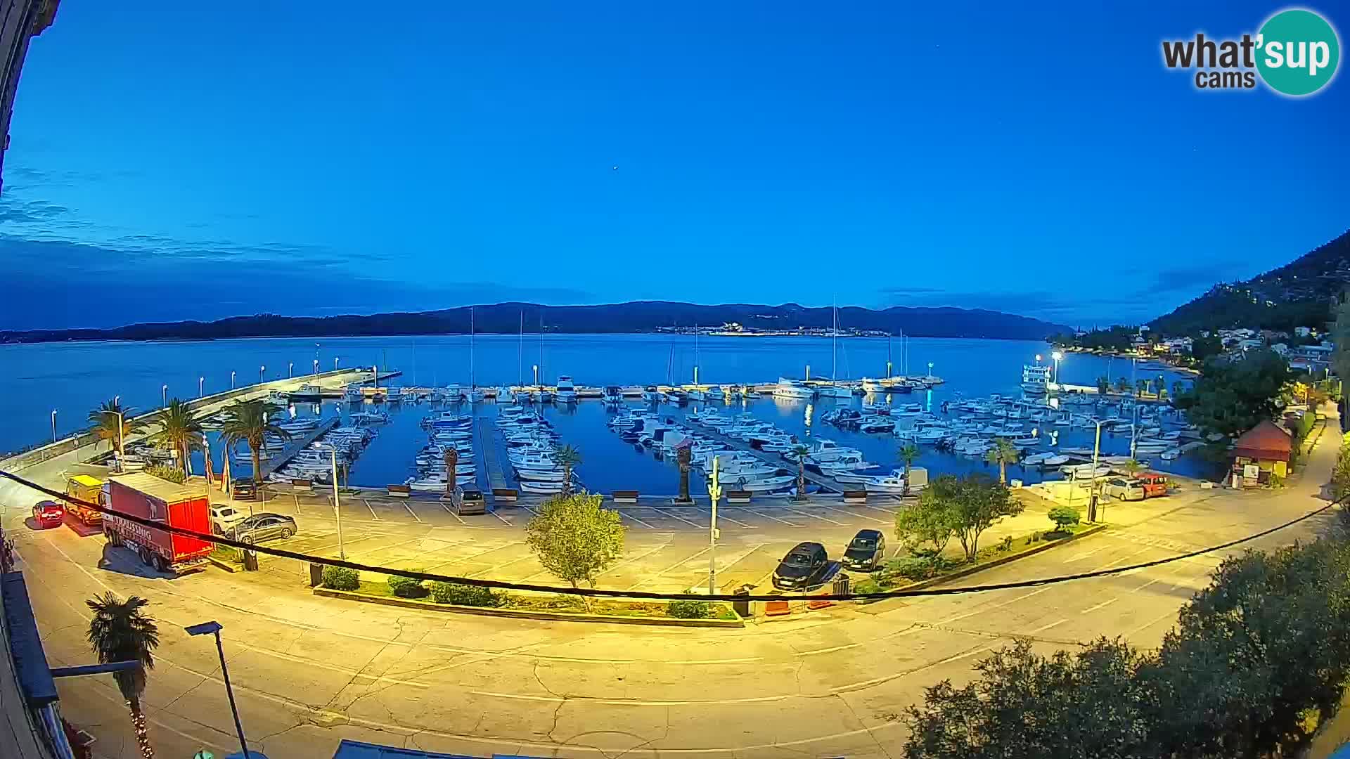 Webcam Orebić Uferpromenade – Fähre nach Korčula Live