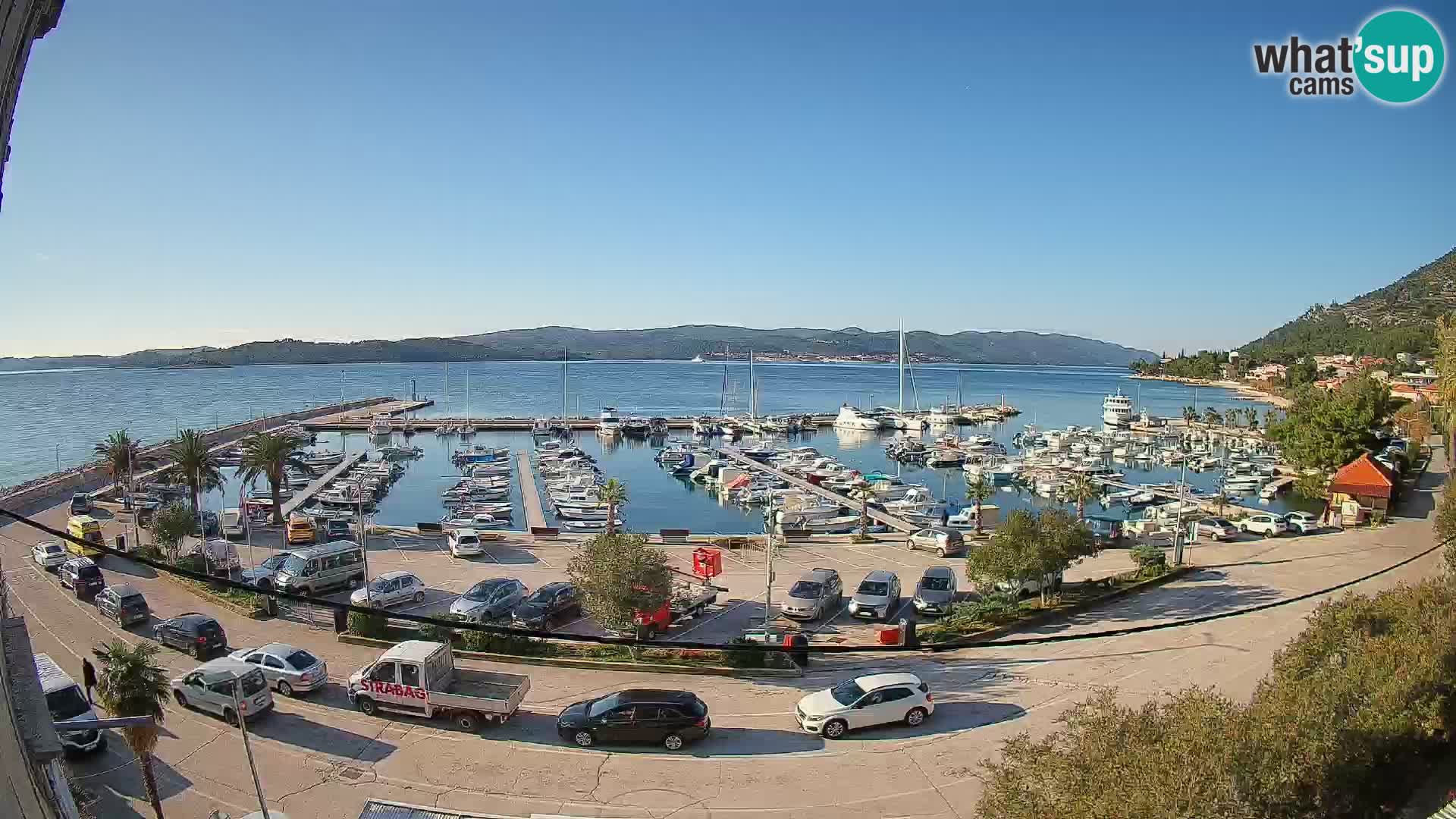 Webcam Orebić Riva – Ferry to Korčula Live